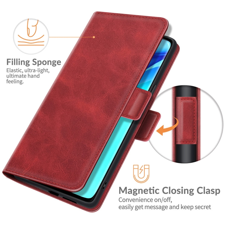 For Huawei P50 Pro Dual-side Magnetic Buckle Horizontal Flip Leather Case with Holder & Card Slots & Wallet