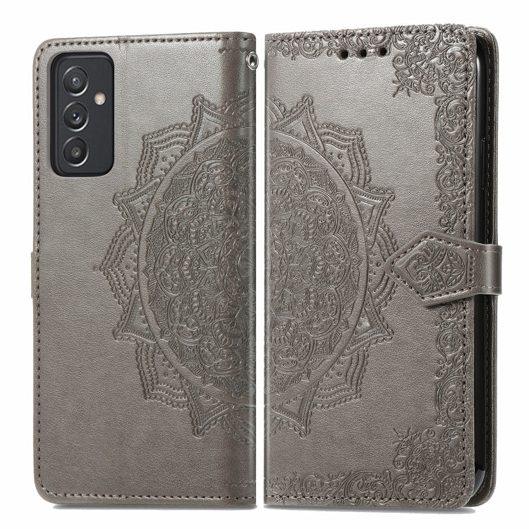 For Samsung Galaxy A82 5G Mandala Embossing Pattern Horizontal Flip Leather Case with Holder & Card Slots & Wallet & Lanyard