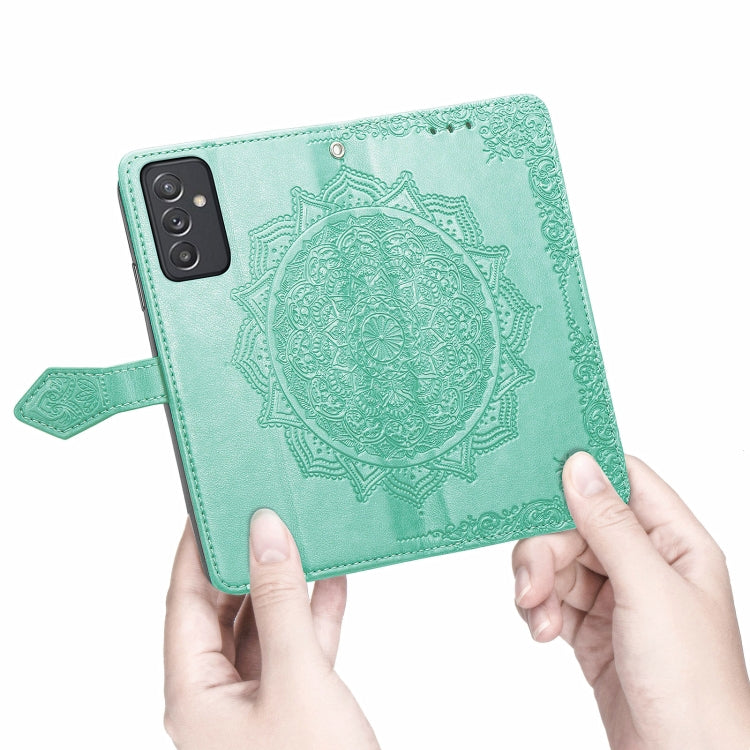 For Samsung Galaxy A82 5G Mandala Embossing Pattern Horizontal Flip Leather Case with Holder & Card Slots & Wallet & Lanyard