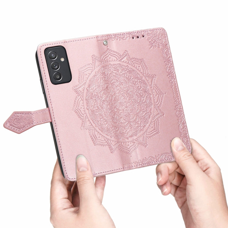 For Samsung Galaxy A82 5G Mandala Embossing Pattern Horizontal Flip Leather Case with Holder & Card Slots & Wallet & Lanyard