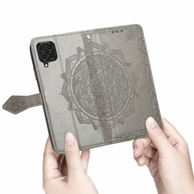 For Samsung Galaxy F62 / M62 Mandala Embossing Pattern Horizontal Flip Leather Case with Holder & Card Slots & Wallet & Lanyard