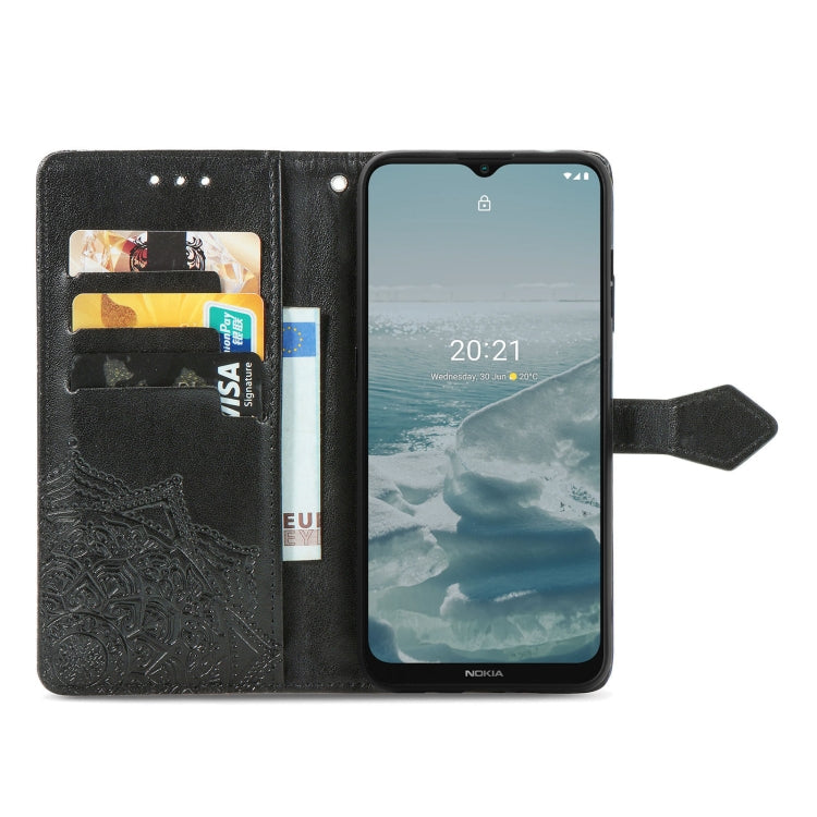 For Nokia 6.3 Mandala Embossing Pattern Horizontal Flip Leather Case with Holder & Card Slots & Wallet & Lanyard