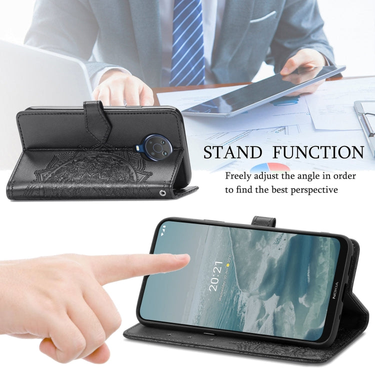 For Nokia 6.3 Mandala Embossing Pattern Horizontal Flip Leather Case with Holder & Card Slots & Wallet & Lanyard