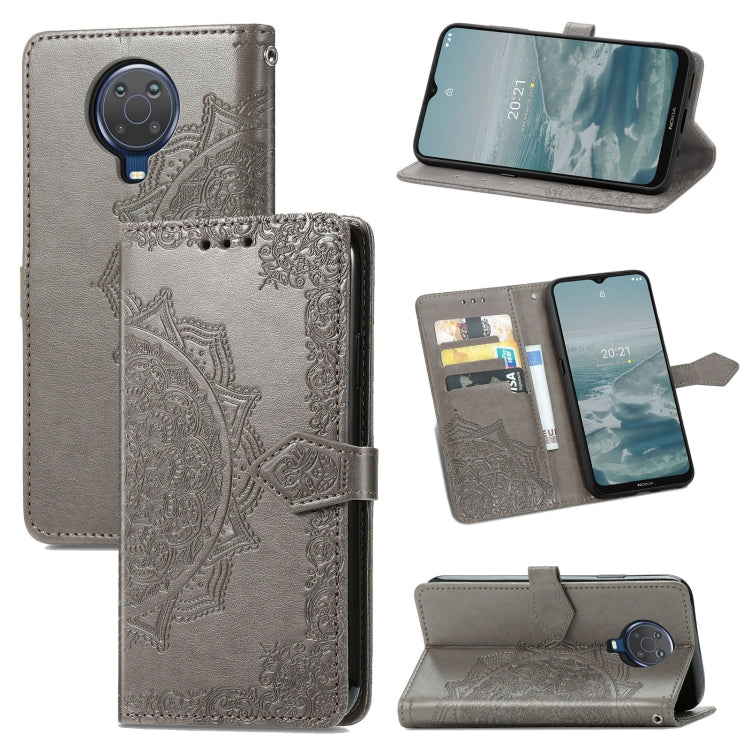 For Nokia 6.3 Mandala Embossing Pattern Horizontal Flip Leather Case with Holder & Card Slots & Wallet & Lanyard