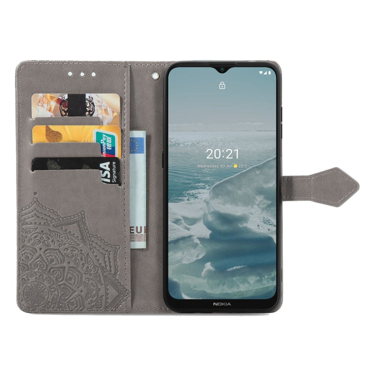 For Nokia 6.3 Mandala Embossing Pattern Horizontal Flip Leather Case with Holder & Card Slots & Wallet & Lanyard