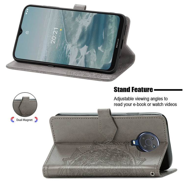 For Nokia 6.3 Mandala Embossing Pattern Horizontal Flip Leather Case with Holder & Card Slots & Wallet & Lanyard