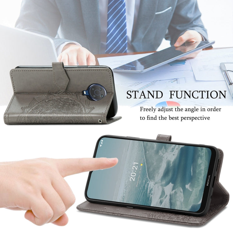 For Nokia 6.3 Mandala Embossing Pattern Horizontal Flip Leather Case with Holder & Card Slots & Wallet & Lanyard