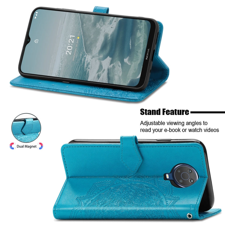 For Nokia 6.3 Mandala Embossing Pattern Horizontal Flip Leather Case with Holder & Card Slots & Wallet & Lanyard