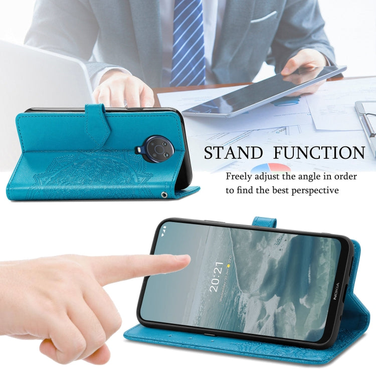 For Nokia 6.3 Mandala Embossing Pattern Horizontal Flip Leather Case with Holder & Card Slots & Wallet & Lanyard