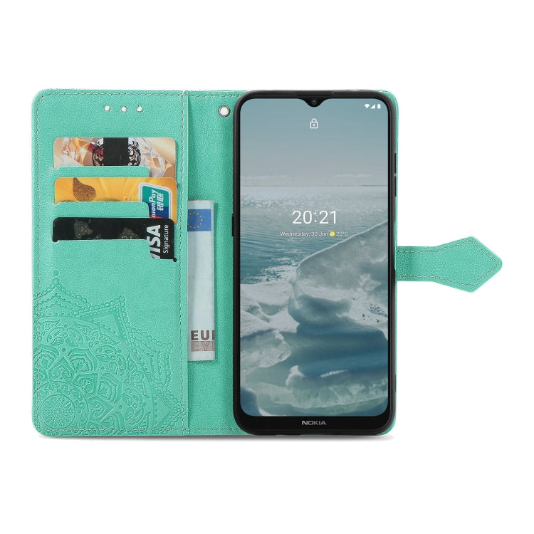 For Nokia 6.3 Mandala Embossing Pattern Horizontal Flip Leather Case with Holder & Card Slots & Wallet & Lanyard