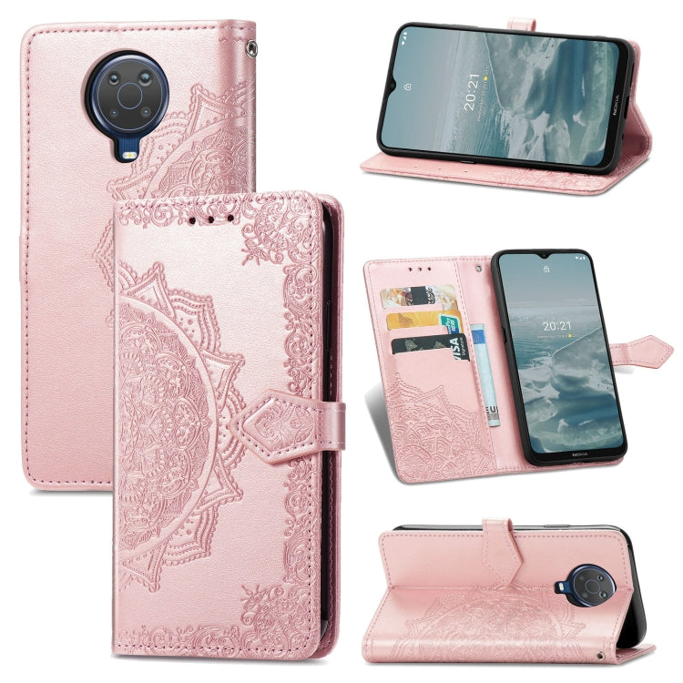 For Nokia 6.3 Mandala Embossing Pattern Horizontal Flip Leather Case with Holder & Card Slots & Wallet & Lanyard