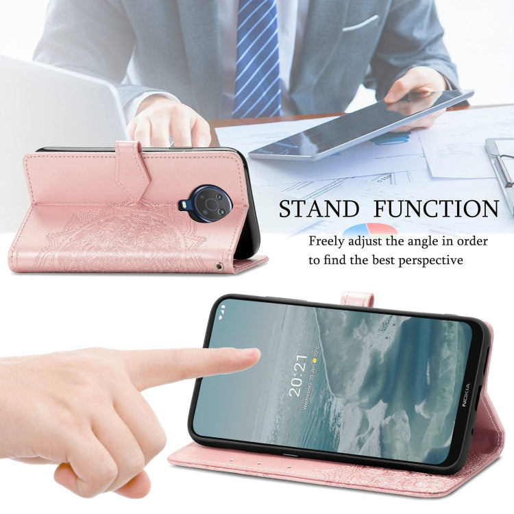 For Nokia 6.3 Mandala Embossing Pattern Horizontal Flip Leather Case with Holder & Card Slots & Wallet & Lanyard