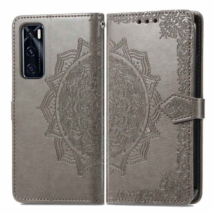 For vivo V20 SE Mandala Embossing Pattern Horizontal Flip Leather Case with Holder & Card Slots & Wallet & Lanyard