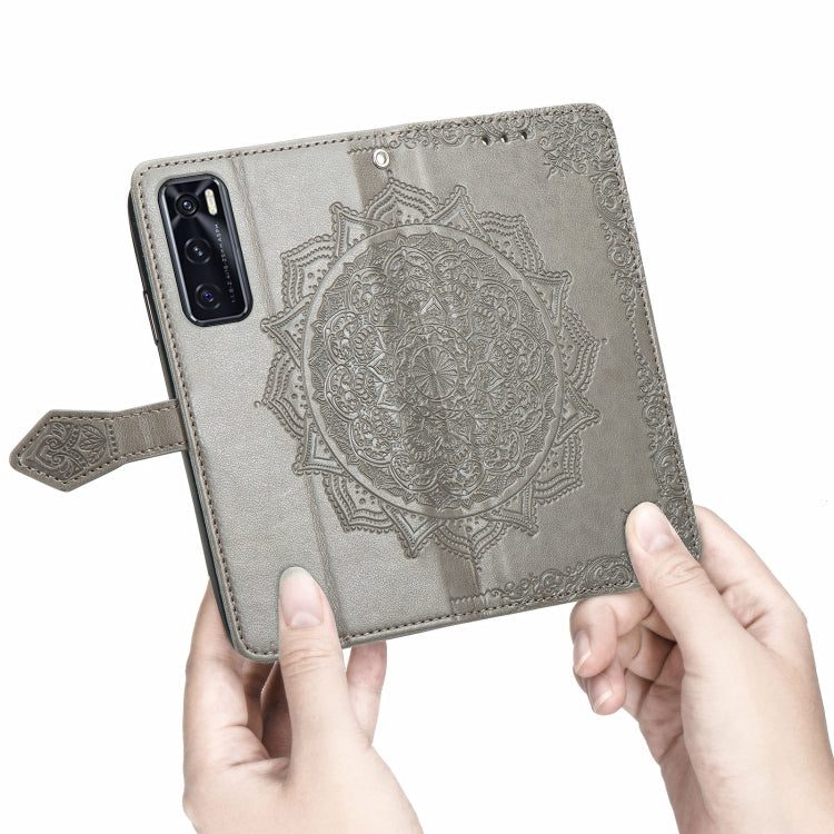For vivo V20 SE Mandala Embossing Pattern Horizontal Flip Leather Case with Holder & Card Slots & Wallet & Lanyard