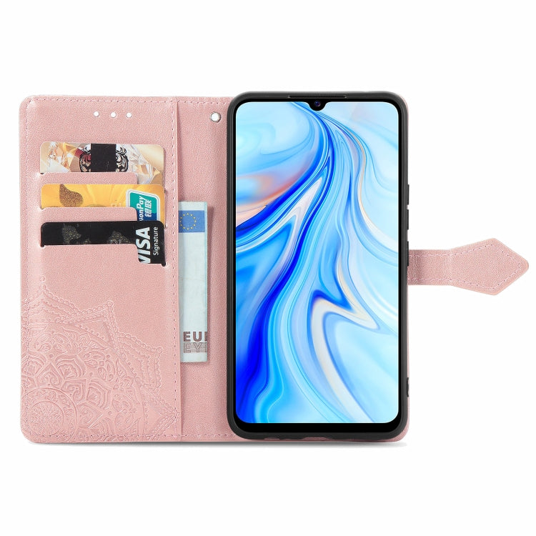 For vivo V20 SE Mandala Embossing Pattern Horizontal Flip Leather Case with Holder & Card Slots & Wallet & Lanyard
