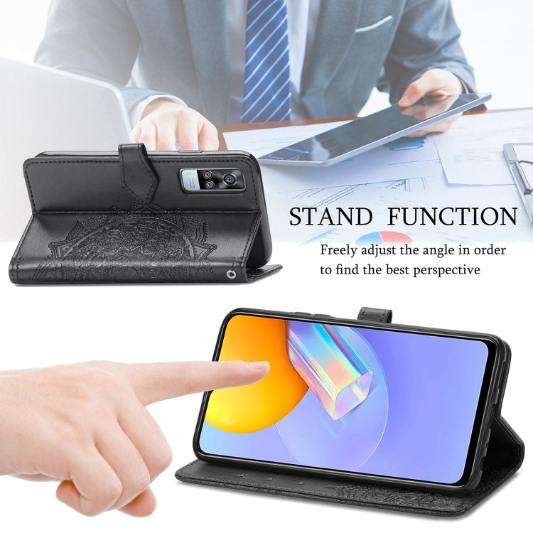 For vivo Y51 Mandala Embossing Pattern Horizontal Flip Leather Case with Holder & Card Slots & Wallet & Lanyard