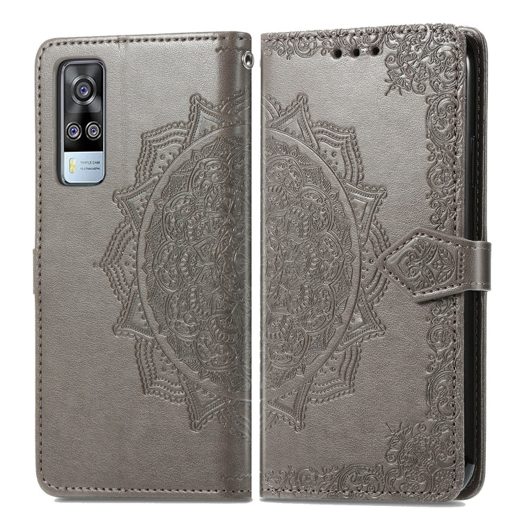 For vivo Y51 Mandala Embossing Pattern Horizontal Flip Leather Case with Holder & Card Slots & Wallet & Lanyard
