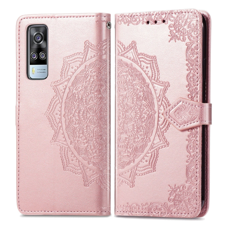For vivo Y51 Mandala Embossing Pattern Horizontal Flip Leather Case with Holder & Card Slots & Wallet & Lanyard