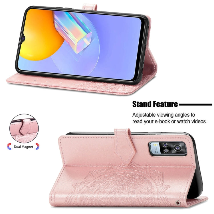For vivo Y51 Mandala Embossing Pattern Horizontal Flip Leather Case with Holder & Card Slots & Wallet & Lanyard