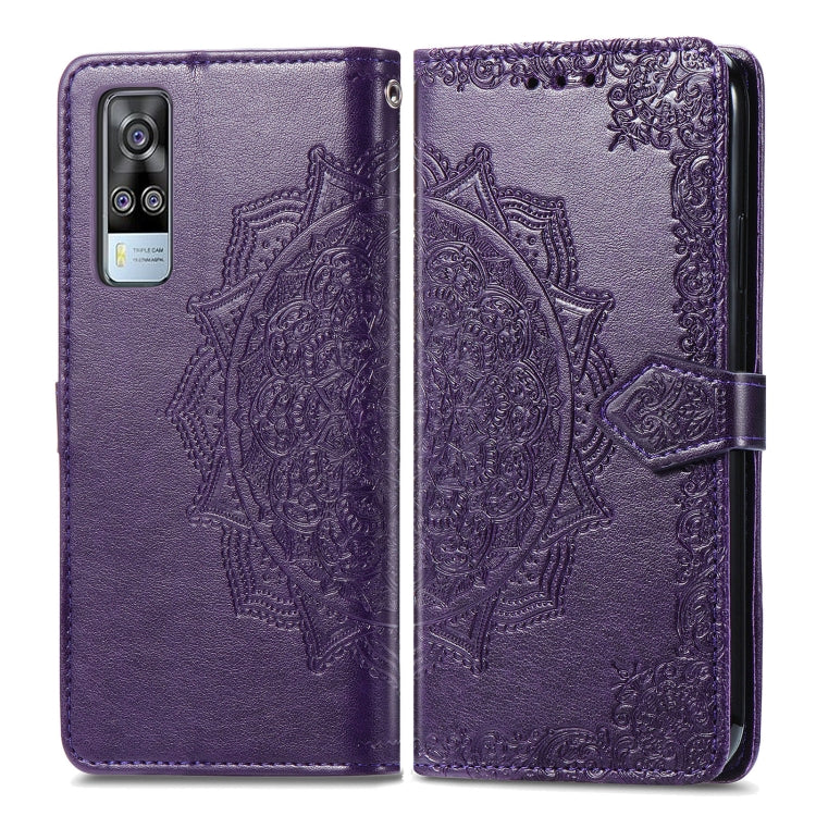 For vivo Y51 Mandala Embossing Pattern Horizontal Flip Leather Case with Holder & Card Slots & Wallet & Lanyard