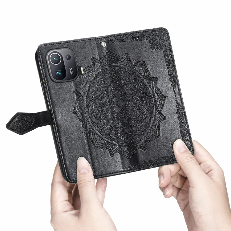 For Xiaomi Mi 11 Pro Mandala Embossing Pattern Horizontal Flip Leather Case with Holder & Card Slots & Wallet & Lanyard