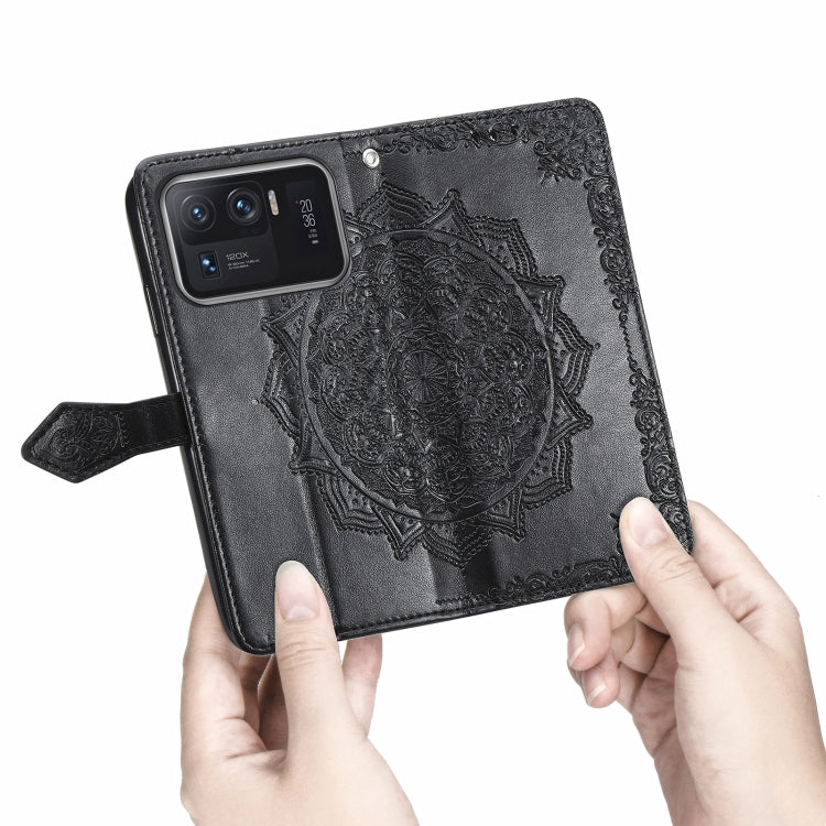 For Xiaomi Mi 11 Ultra Mandala Embossing Pattern Horizontal Flip Leather Case with Holder & Card Slots & Wallet & Lanyard