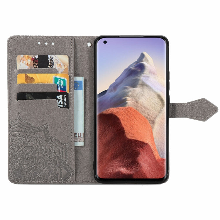 For Xiaomi Mi 11 Ultra Mandala Embossing Pattern Horizontal Flip Leather Case with Holder & Card Slots & Wallet & Lanyard