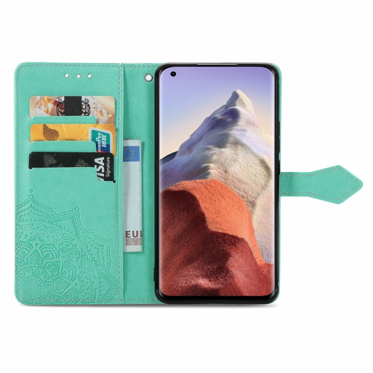 For Xiaomi Mi 11 Ultra Mandala Embossing Pattern Horizontal Flip Leather Case with Holder & Card Slots & Wallet & Lanyard