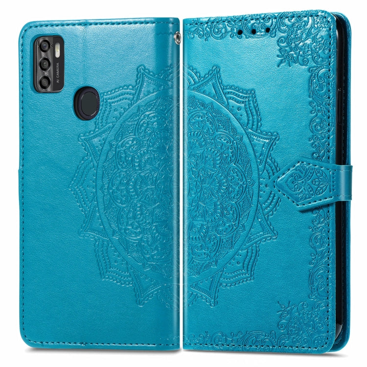 For ZTE A7S 2020 Mandala Embossing Pattern Horizontal Flip Leather Case with Holder & Card Slots & Wallet & Lanyard