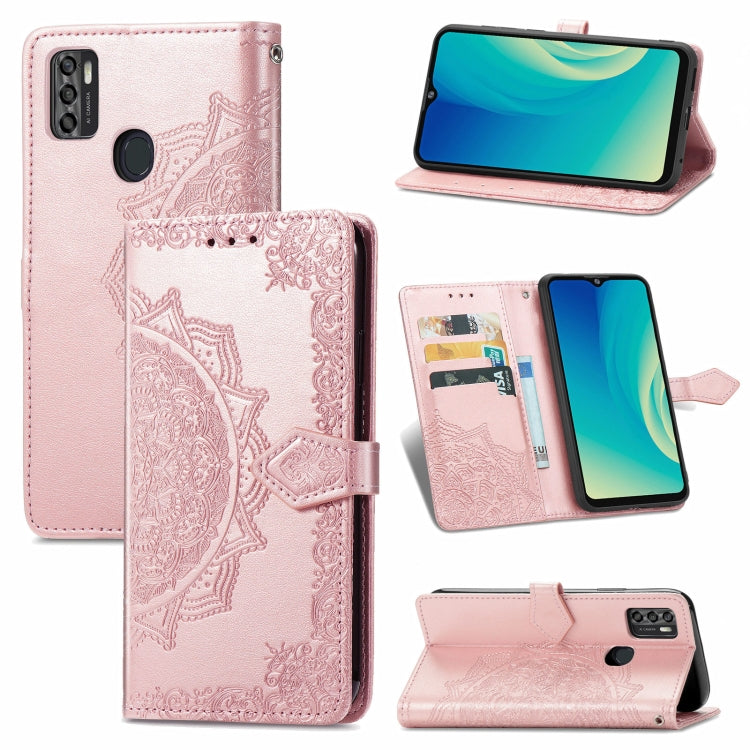 For ZTE A7S 2020 Mandala Embossing Pattern Horizontal Flip Leather Case with Holder & Card Slots & Wallet & Lanyard