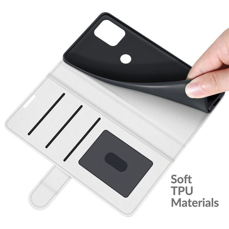 For Motorola Moto Edge S/G100 R64 Texture Single Horizontal Flip Protective Case with Holder & Card Slots & Wallet& Photo Frame