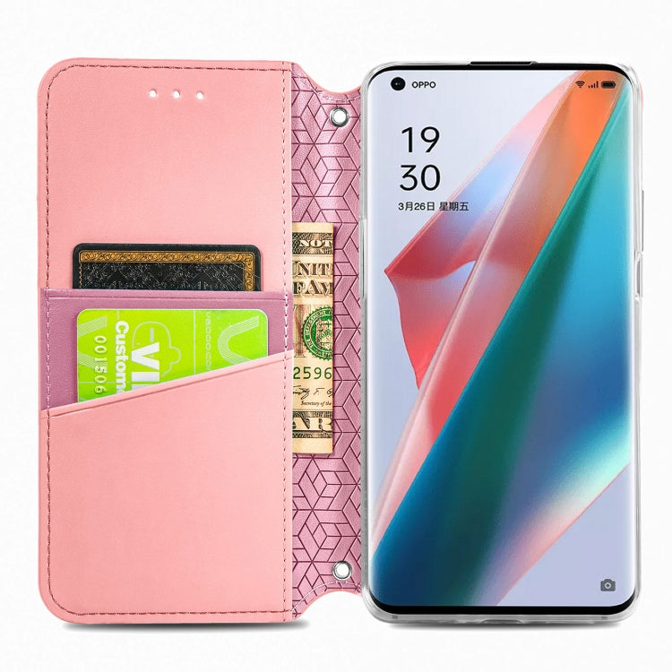 For OPPO Find X3 Pro / Find X3 Blooming Mandala Embossed Pattern Magnetic Horizontal Flip Leather Case with Holder & Card Slots & Wallet