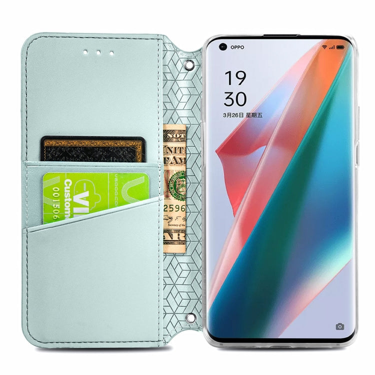 For OPPO Find X3 Pro / Find X3 Blooming Mandala Embossed Pattern Magnetic Horizontal Flip Leather Case with Holder & Card Slots & Wallet