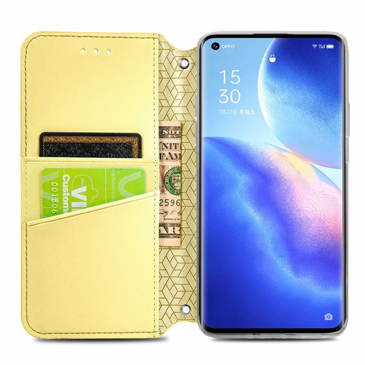 For OPPO Reno5 Pro+ 5G / X3 Neo Blooming Mandala Embossed Pattern Magnetic Horizontal Flip Leather Case with Holder & Card Slots & Wallet
