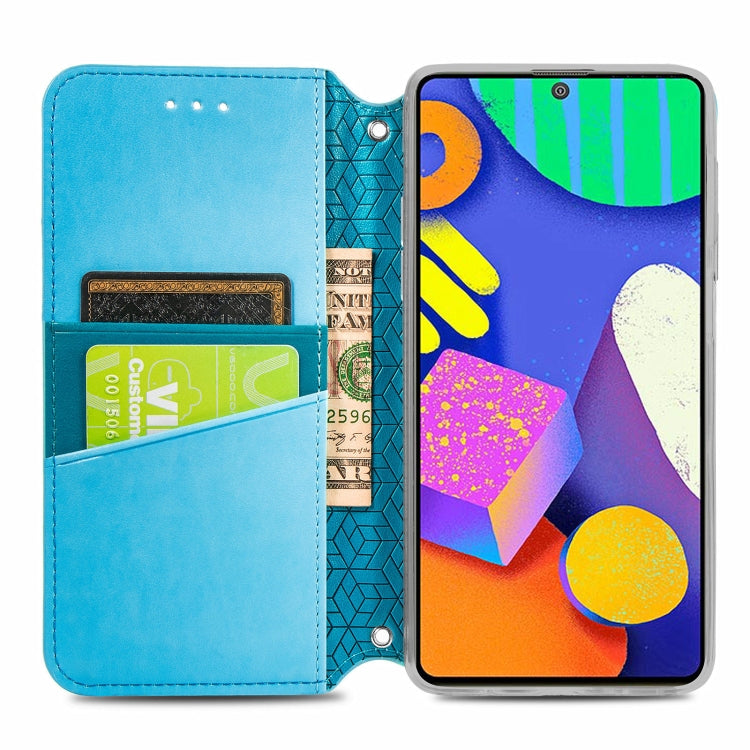For Samsung Galaxy F62 Blooming Mandala Embossed Pattern Magnetic Horizontal Flip Leather Case with Holder & Card Slots & Wallet
