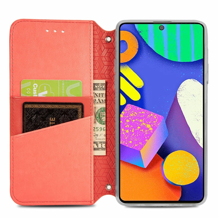 For Samsung Galaxy F62 Blooming Mandala Embossed Pattern Magnetic Horizontal Flip Leather Case with Holder & Card Slots & Wallet
