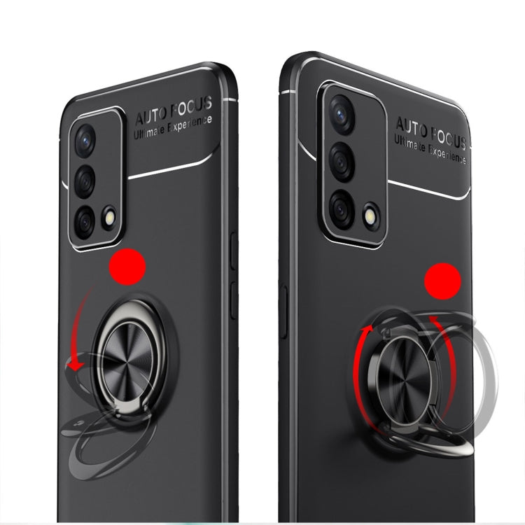 For OPPO K9 Metal Ring Holder 360 Degree Rotating TPU Case