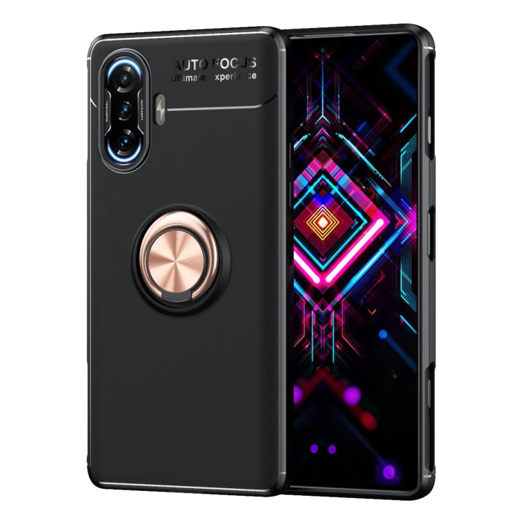 For Xiaomi Redmi K40 Gaming Metal Ring Holder 360 Degree Rotating TPU Case