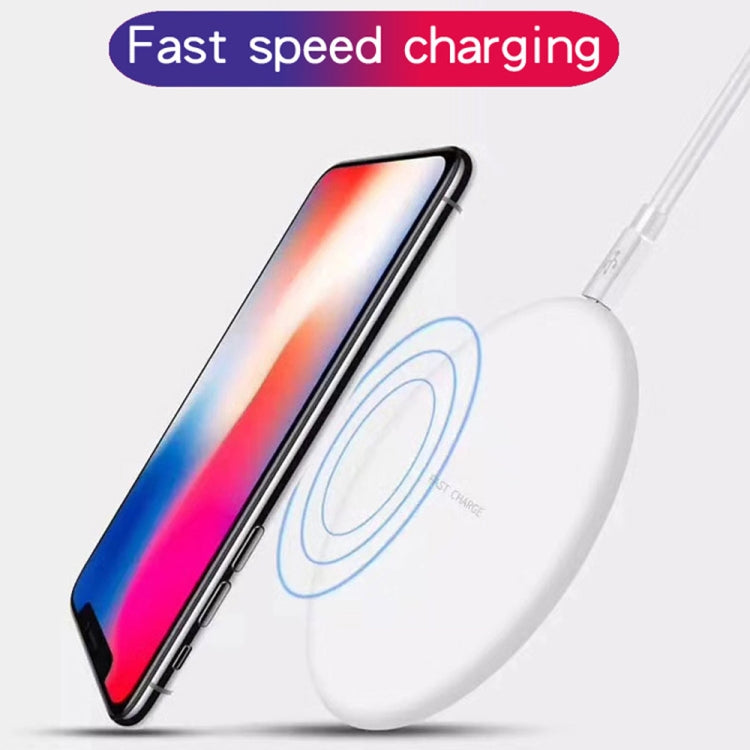 XJ-68 ultra-thin wireless charger for iPhone, Huawei, Samsung, Xiaomi White