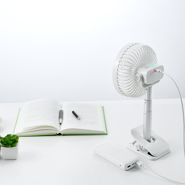 Multi-function Adjustable USB Charging Clip Desktop Electric Fan, 4 Speed Control