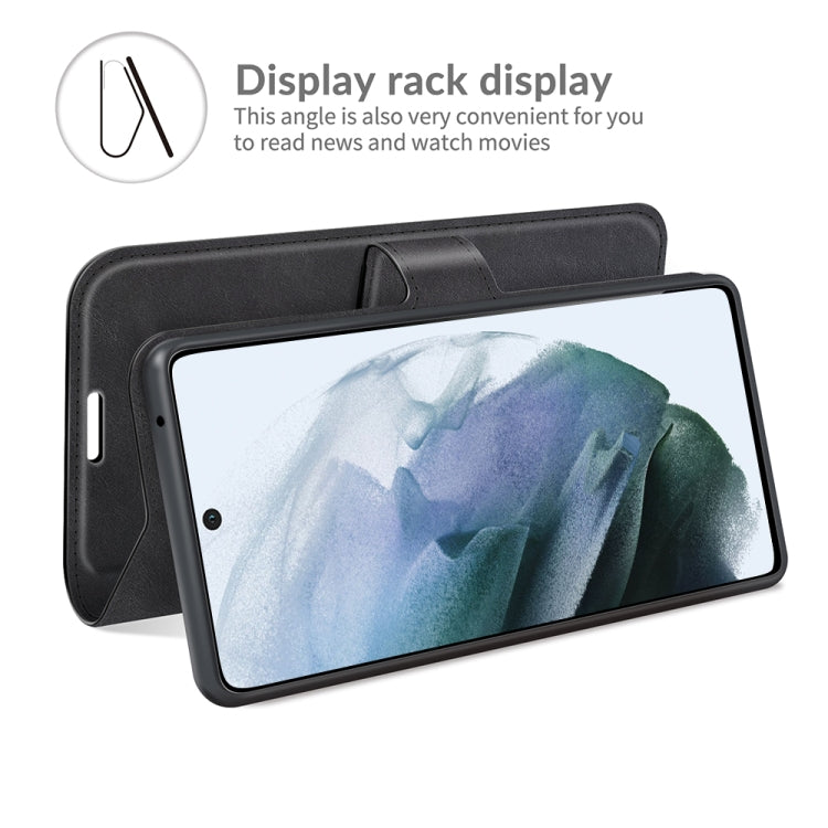 For Samsung Galaxy S21 FE Retro Calf Pattern Buckle Horizontal Flip Leather Case with Holder & Card Slots & Wallet