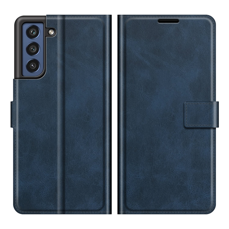 For Samsung Galaxy S21 FE Retro Calf Pattern Buckle Horizontal Flip Leather Case with Holder & Card Slots & Wallet