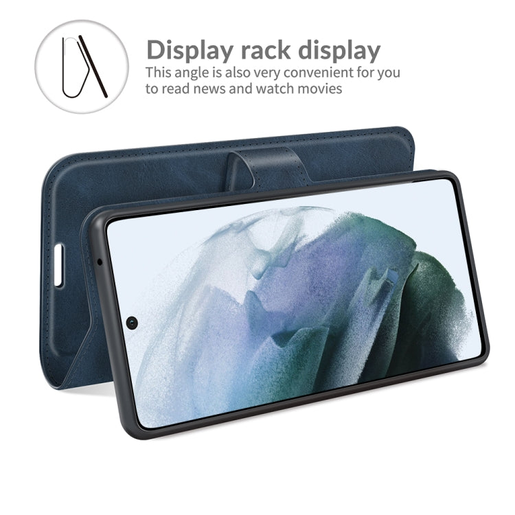 For Samsung Galaxy S21 FE Retro Calf Pattern Buckle Horizontal Flip Leather Case with Holder & Card Slots & Wallet