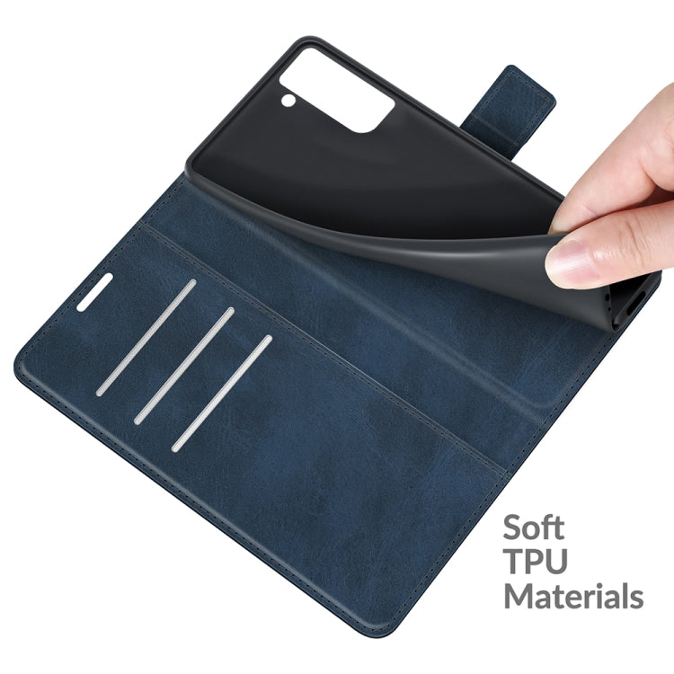For Samsung Galaxy S21 FE Retro Calf Pattern Buckle Horizontal Flip Leather Case with Holder & Card Slots & Wallet