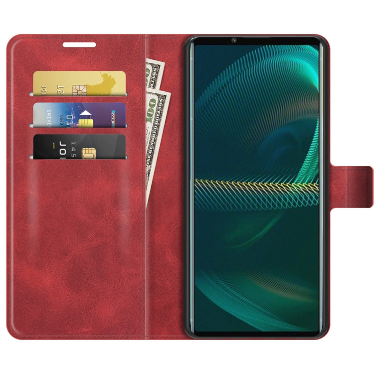 For Sony Xperia 5 III Retro Calf Pattern Buckle Horizontal Flip Leather Case with Holder & Card Slots & Wallet