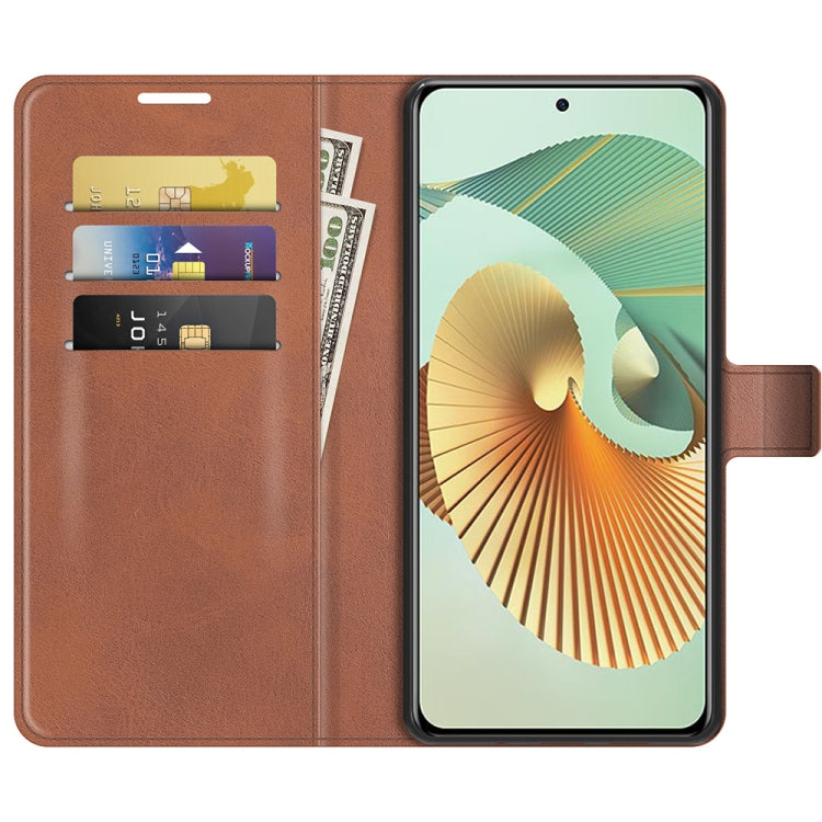 For ZTE Axon 30 Pro Retro Calf Pattern Buckle Horizontal Flip Leather Case with Holder & Card Slots & Wallet