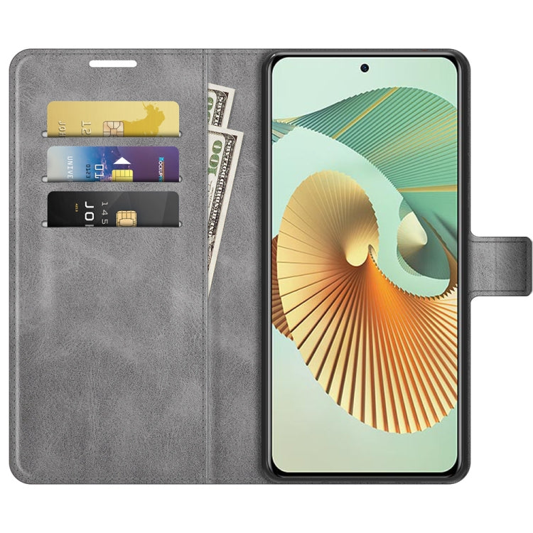 For ZTE Axon 30 Pro Retro Calf Pattern Buckle Horizontal Flip Leather Case with Holder & Card Slots & Wallet