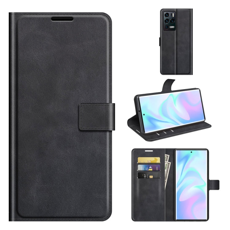 For ZTE Axon 30 Ultra Retro Calf Pattern Buckle Horizontal Flip Leather Case with Holder & Card Slots & Wallet