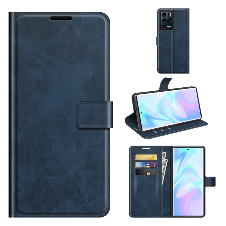 For ZTE Axon 30 Ultra Retro Calf Pattern Buckle Horizontal Flip Leather Case with Holder & Card Slots & Wallet