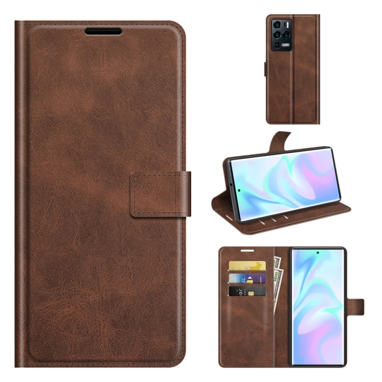 For ZTE Axon 30 Ultra Retro Calf Pattern Buckle Horizontal Flip Leather Case with Holder & Card Slots & Wallet